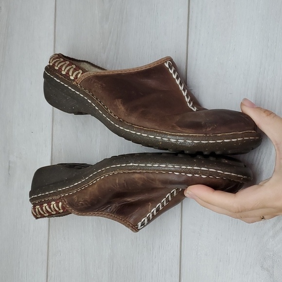 Ugg Australia Women 5154 Kohala  Leather Sheepskin Clogs Mary Jane shoes sz 7 - Picture 9 of 11